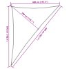 Stínicí plachta 160 g/m² světle zelená 4 x 5 x 6,8 m HDPE 311321