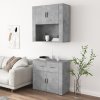 Skříň highboard betonově šedá kompozitní dřevo 3185371
