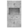 Skříň highboard betonově šedá kompozitní dřevo 3185371