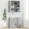 Skříň highboard betonově šedá kompozitní dřevo 3185379