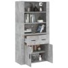 Skříň highboard betonově šedá kompozitní dřevo 3185379