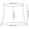 Stínící plachta 160 g/m² taupe 3/4 x 3 m HDPE 311434