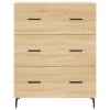 Skříň highboard dub sonoma 69,5 x 34 x 180 cm kompozitní dřevo 3189400