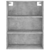 Skříň highboard betonově šedá 69,5x34x180 cm kompozitní dřevo 3189465