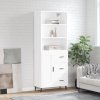 Skříň highboard bílá 69,5 x 34 x 180 cm kompozitní dřevo 3190037