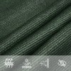 Stínící plachta 160 g/m² tmavě zelená 3,5 x 3,5 x 4,9 m HDPE 311477