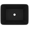Luxusní umyvadlo matné černé 41 x 30 x 12 cm keramické 147052