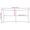 Stínící plachta 160 g/m² modrá 2 x 4 m HDPE 311504