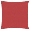 Stínící plachta 160 g/m² červená 3,6 x 3,6 m HDPE 311605