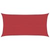 Stínící plachta 160 g/m² červená 2 x 4 m HDPE 311614