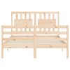 Rám postele s čelem Small Double masivní dřevo 3194281