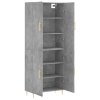 Skříň highboard betonově šedá 69,5x34x180 cm kompozitní dřevo 3195671