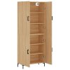 Skříň highboard dub sonoma 69,5 x 34 x 180 cm kompozitní dřevo 3195678