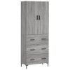 Skříň highboard šedá sonoma 69,5 x 34 x 180 cm kompozitní dřevo 3195849