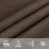 Plachta proti slunci 160 g/m² hnědá 4,5 x 4,5 m HDPE 311772