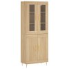 Skříň highboard dub sonoma 69,5 x 34 x 180 cm kompozitní dřevo 3198332