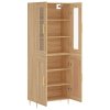 Skříň highboard dub sonoma 69,5 x 34 x 180 cm kompozitní dřevo 3198332