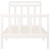Rám postele bílý masivní borovice 100 x 200 cm 3107019
