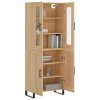 Skříň highboard dub sonoma 69,5 x 34 x 180 cm kompozitní dřevo 3198364