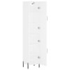 Skříň highboard bílá 34,5 x 34 x 180 cm kompozitní dřevo 3198793