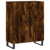 Skříň highboard kouřový dub 69,5 x 34 x 180 cm kompozitní dřevo 3199582