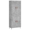 Skříň highboard betonově šedá 69,5x34x180 cm kompozitní dřevo 3199661