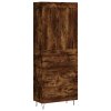 Skříň highboard kouřový dub 69,5 x 34 x 180 cm kompozitní dřevo 3199782