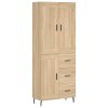 Skříň highboard dub sonoma 69,5 x 34 x 180 cm kompozitní dřevo 3200020