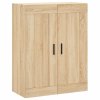 Skříň highboard dub sonoma 69,5 x 34 x 180 cm kompozitní dřevo 3200020