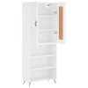 Skříň highboard bílá 69,5 x 34 x 180 cm kompozitní dřevo 3200041