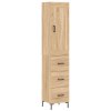 Skříň highboard dub sonoma 34,5 x 34 x 180 cm kompozitní dřevo 3200196