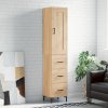 Skříň highboard dub sonoma 34,5 x 34 x 180 cm kompozitní dřevo 3200196