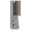 Skříň highboard šedá sonoma 34,5 x 34 x 180 cm kompozitní dřevo 3200215
