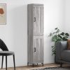 Skříň highboard šedá sonoma 34,5 x 34 x 180 cm kompozitní dřevo 3200455