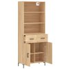 Skříň highboard dub sonoma 69,5 x 34 x 180 cm kompozitní dřevo 3200516