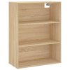 Skříň highboard dub sonoma 69,5 x 34 x 180 cm kompozitní dřevo 3200516