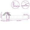 Klec pro kuřata 8 x 2 x 2 m pozinkovaná ocel 144558