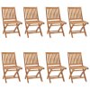 Skládací zahradní židle 8 ks masivní teak 3072806