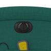 Elektrické masážní polohovací křeslo tmavě zelené textil 3204158
