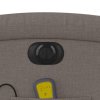 Elektrické masážní polohovací křeslo taupe textil 3204160
