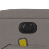 Elektrické masážní polohovací křeslo taupe textil 3204706