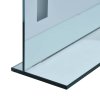Koupelnové nástěnné zrcadlo s LED světlem a policí 60 x 100 cm 144716
