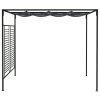 Altán se zatahovací střechou 4x3x2,3 m antracitový 180 g/m² 313625