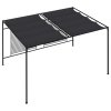 Altán se zatahovací střechou 4x3x2,3 m antracitový 180 g/m² 313625