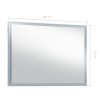 Koupelnové nástěnné zrcadlo s LED osvětlením 100 x 60 cm 144728