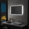 Koupelnové nástěnné zrcadlo s LED osvětlením 100 x 60 cm 144728