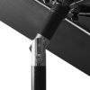 3stupňový zahradní slunečník s hliníkovou tyčí antracitový 3 m 313870