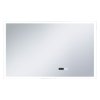 Koupelnové LED zrcadlo dotykový senzor zobrazení času 100x60 cm 144739