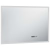 Koupelnové LED zrcadlo dotykový senzor zobrazení času 100x60 cm 144739