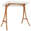 Rám pro zahradní houpačku se stříškou ohýbané dřevo úprava teak 313937